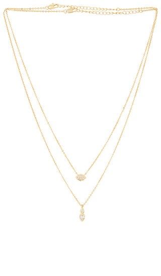 Stellar Bezel Charm Necklace Set in Gold | Revolve Clothing (Global)