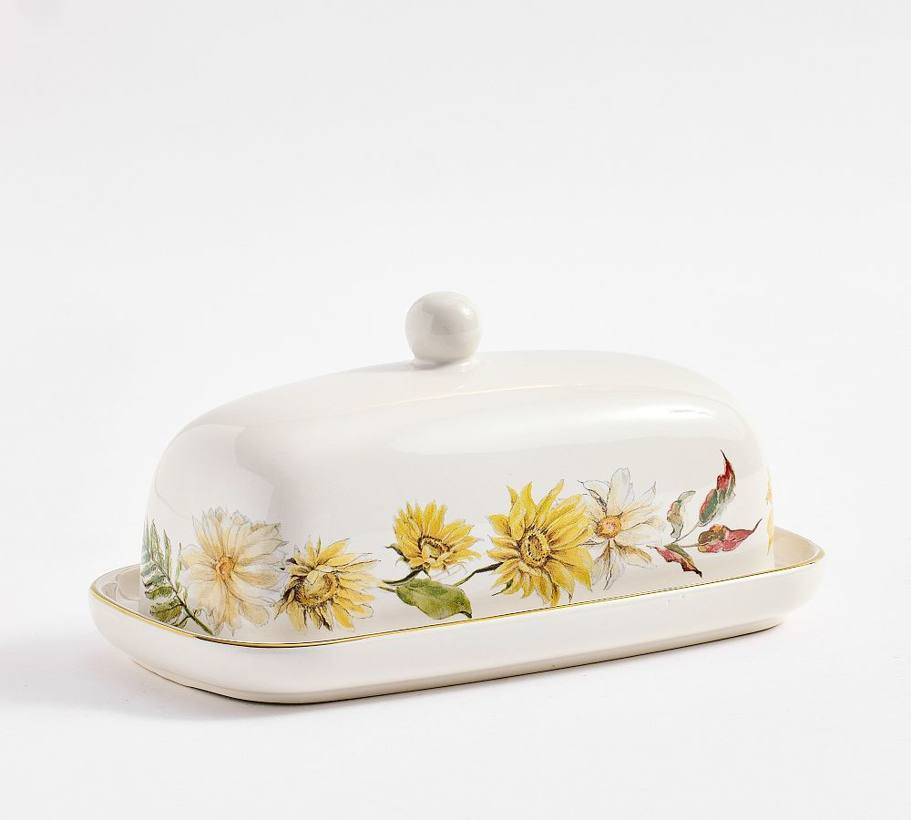 Bedford Harvest Stoneware Butter Dish - Multi | Pottery Barn (US)
