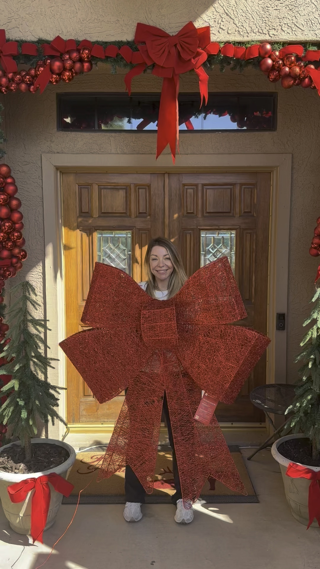 Ultimate Christmas bow 🎄✨ this giant bow is the star of any Christmas decor. 

48 inch pre lit Christmas bow. 

Christmas decor. Christmas aesthetic. Christmas inspo. Christmas bow. Christmas ribbon. Christmas porch  

#LTKSeasonal #LTKHome #LTKHoliday