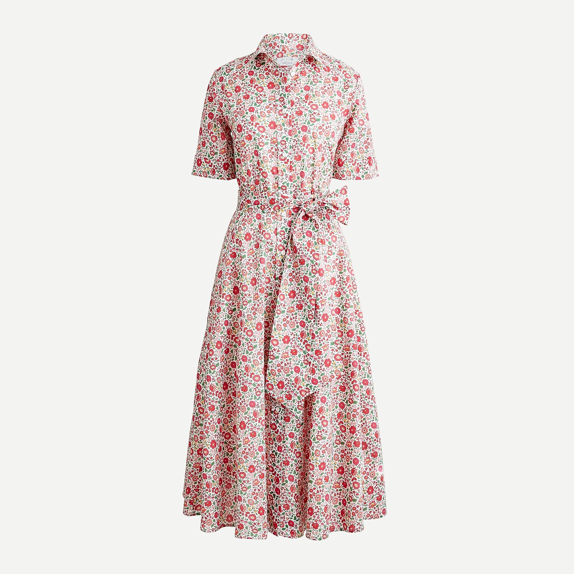 Belted shirtdress in Liberty ® Danjo floral | J.Crew US