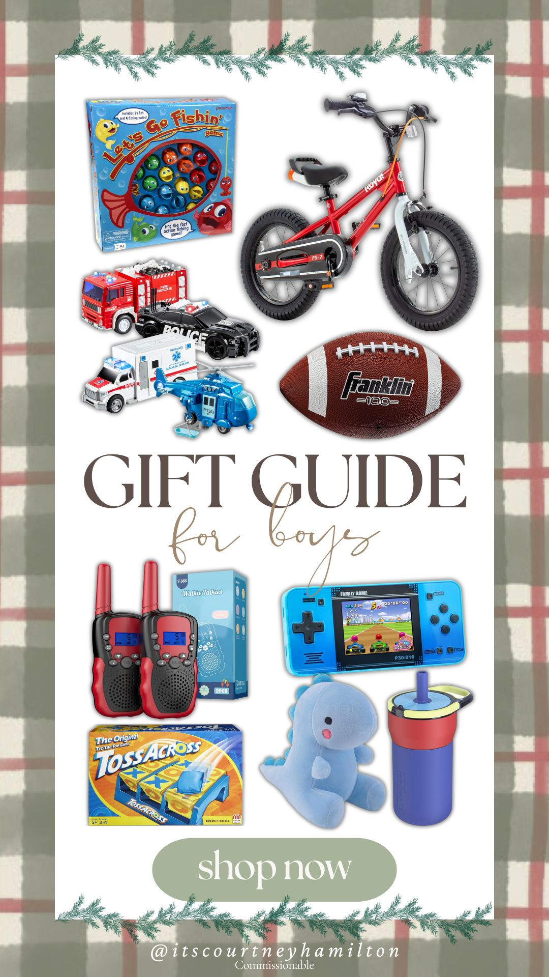 Gift Guide for Boys! 🤍

holiday gift, chirstmas gifts, gifts for him, gifts for kids, finds under 50, watchnow, courtney hamilton 

 #LTKGiftGuide #LTKHoliday #LTKSeasonal