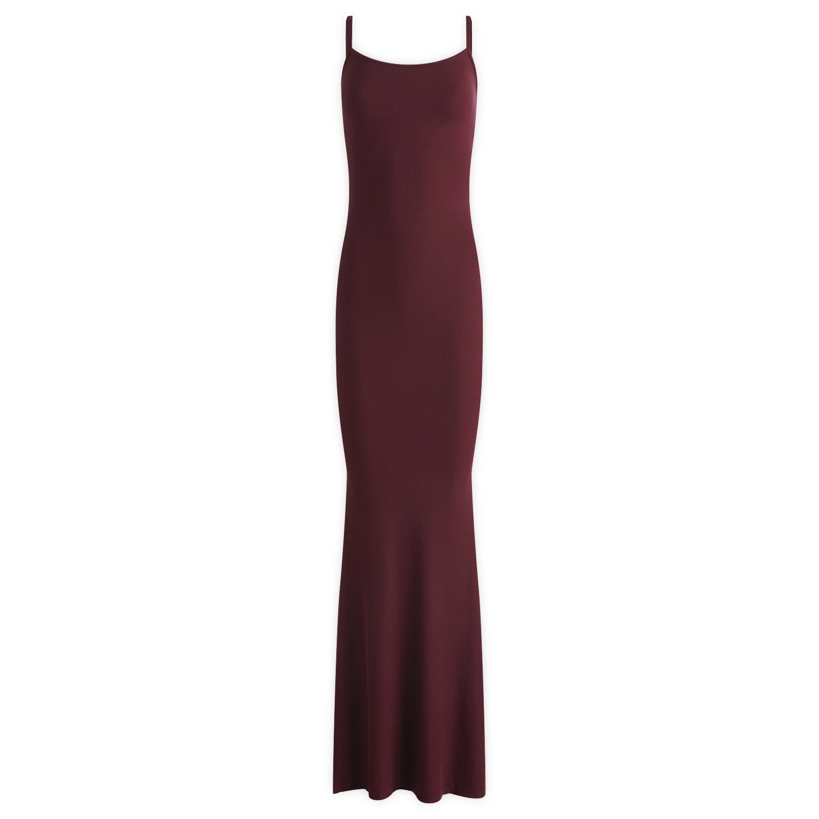 SKIMS Women's Soft Lounge Long Slip Dress in Bordeaux, Size Large | END. Clothing