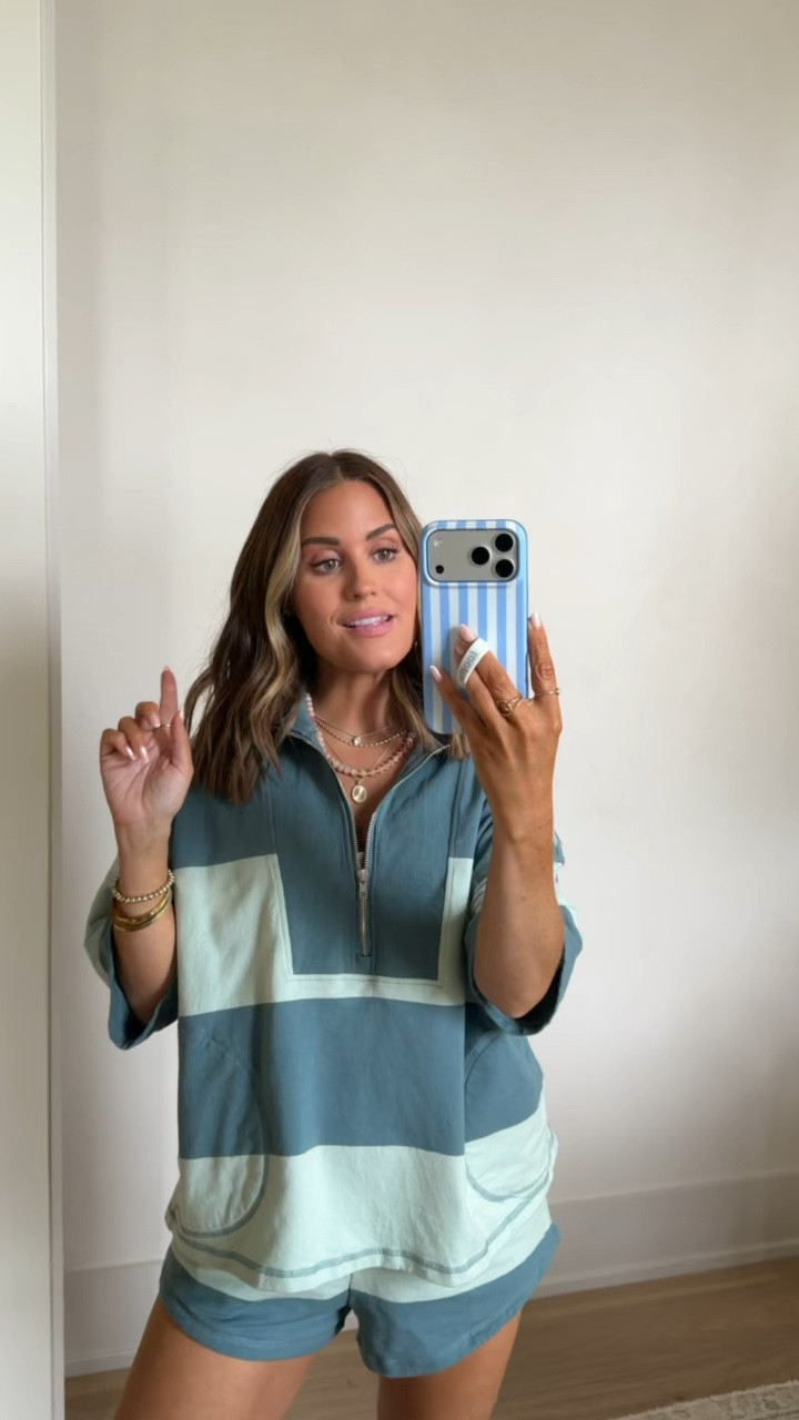 Just got my Amazon order in with lots of comfy everyday sets I can wear this summer- currently 16 weeks pregnant, and love these easy and comfy outfit looks! I’m wearing an xs in this set 

#LTKootd #LTKPetite #LTKSeasonal