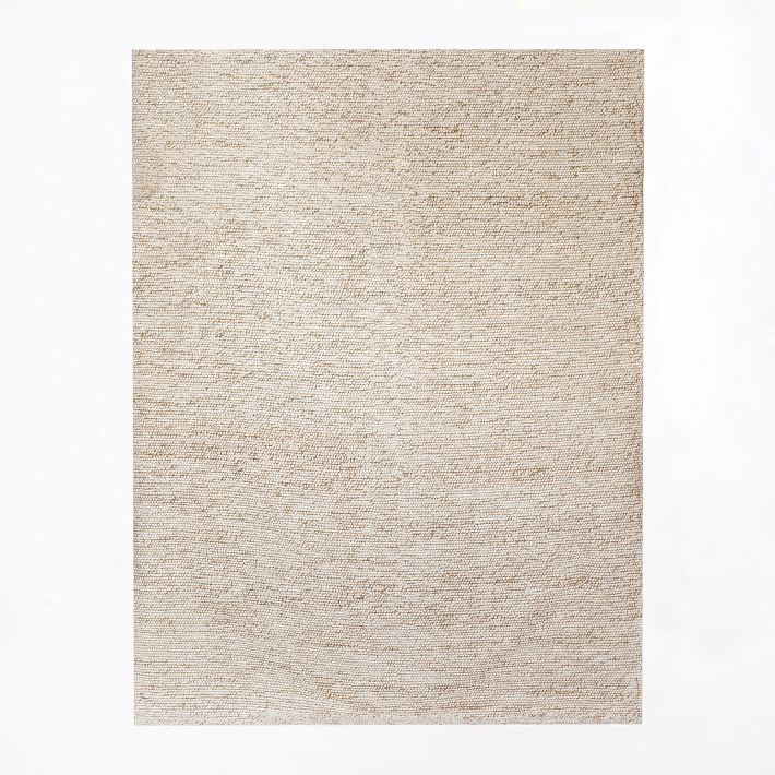 Mini Pebble Wool Jute Rug | West Elm (US)