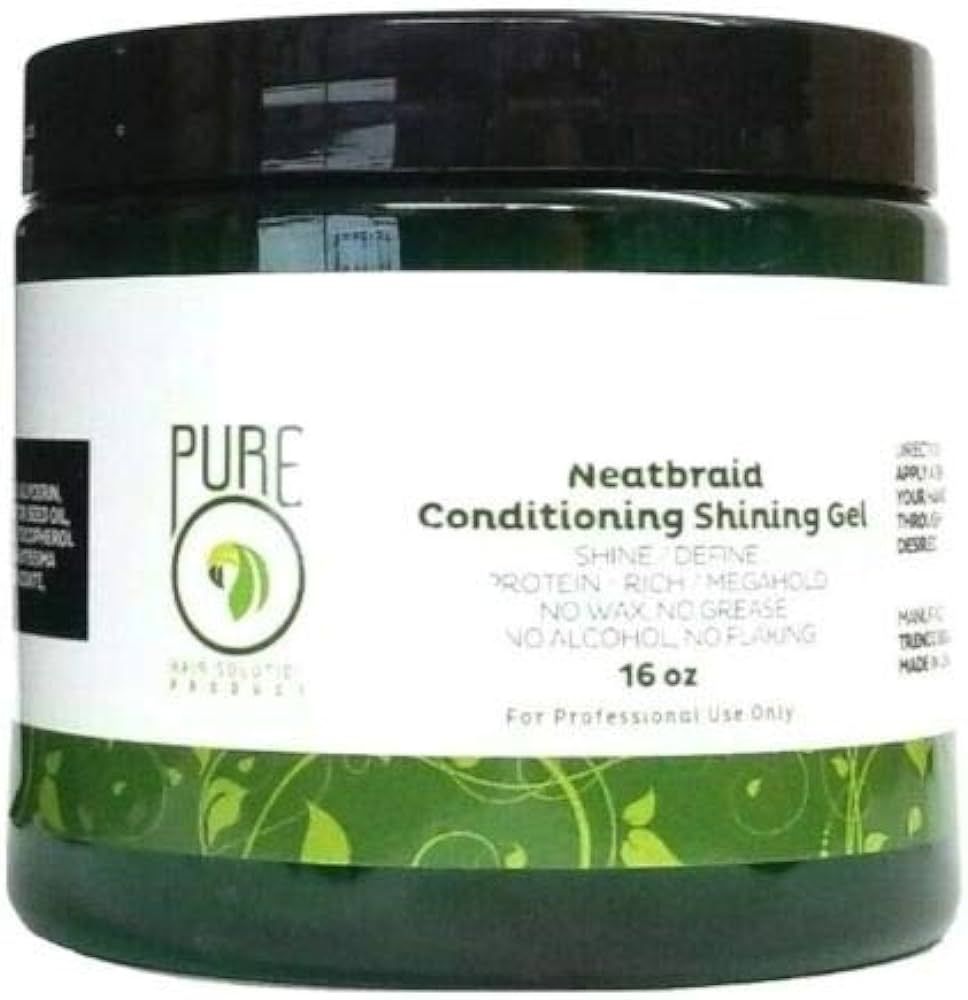 Pure O Natural Neatbraid Beauty Professional Conditioning Shining Gel 16 oz | Amazon (US)