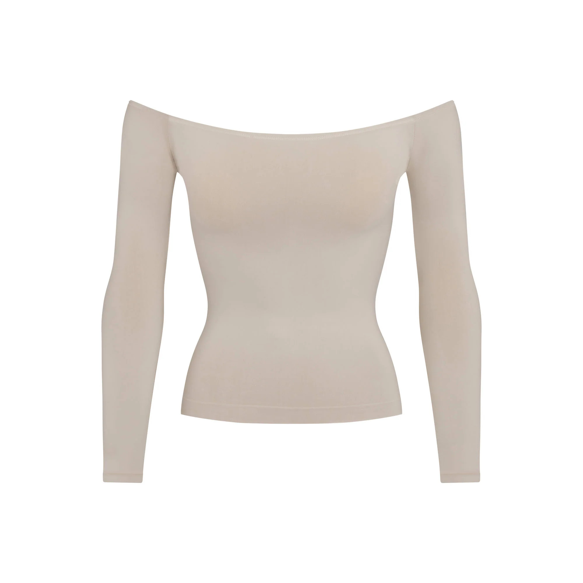 SOFT SMOOTHING SEAMLESS OFF THE SHOULDER TOP | STONE | SKIMS (US)