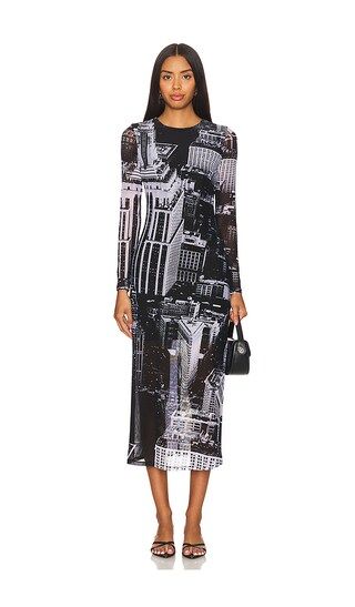 Delora Midi Dress in Cityscape | Fall Outfit Inspo | Fall Outfit Ideas | Revolve Clothing (Global)