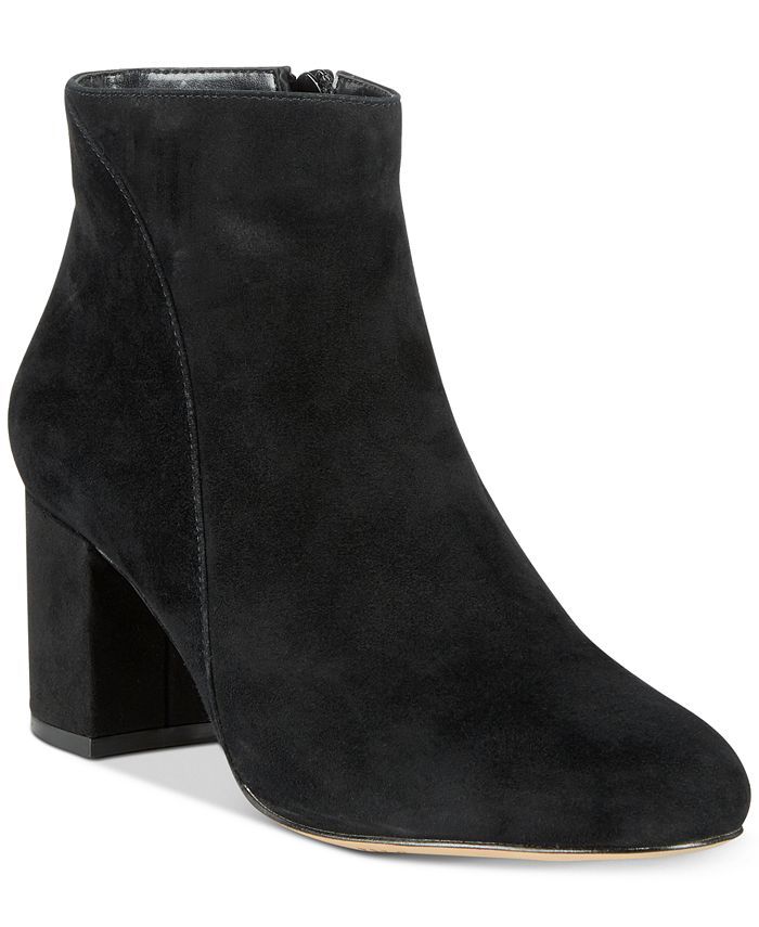 INC International Concepts Floriann Block-Heel Ankle Booties, Created for Macy's & Reviews - Boot... | Macys (US)