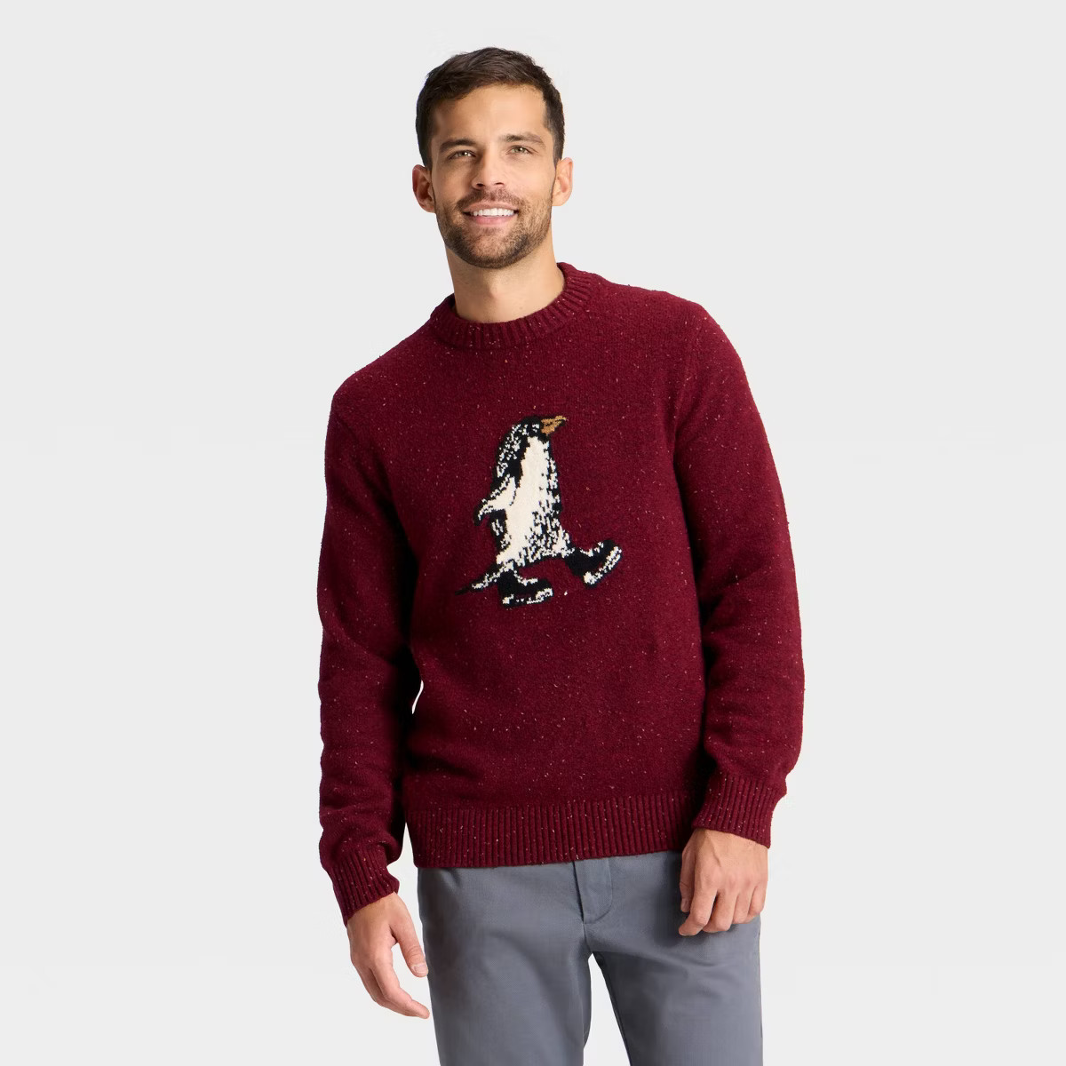 Men's Penguin Sweater - Goodfellow & Co™ Red | Target