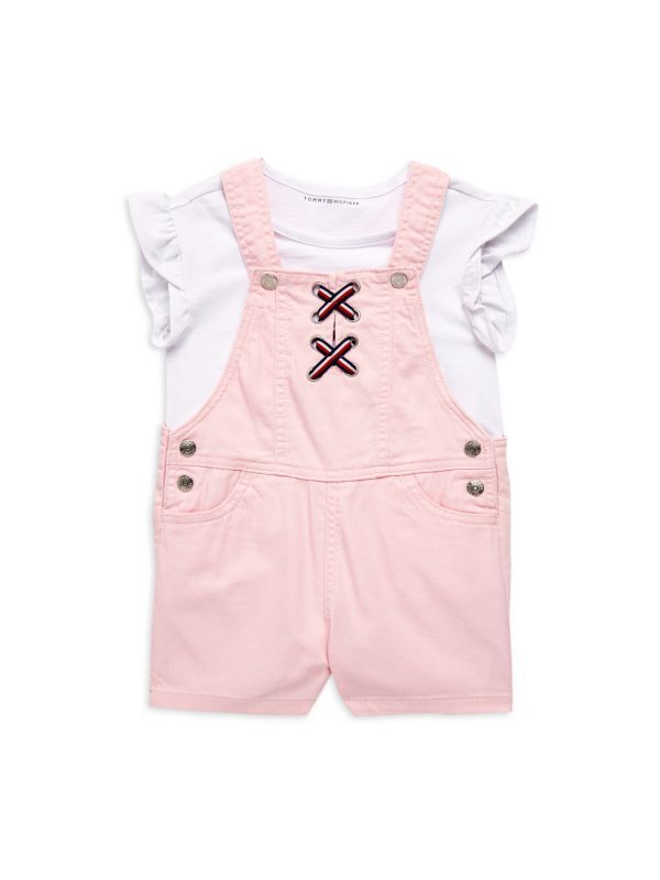 Little Girl’s 2-Piece Shirt & Shortall Set | Saks Fifth Avenue OFF 5TH