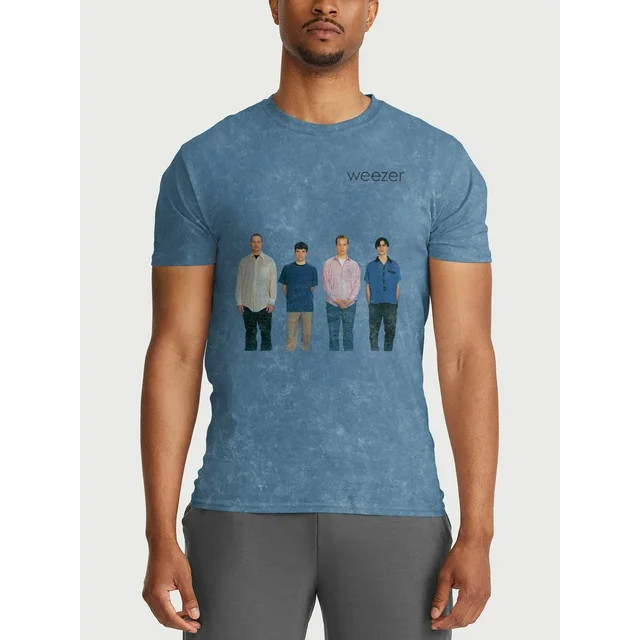 Weezer Men’s & Big Men’s Mineral Wash Graphic Tee Shirt, Sizes S-3XL | Walmart (US)
