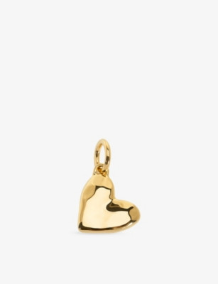GP Heart 18ct Yellow Gold Vermeil Pendant Charm | Selfridges