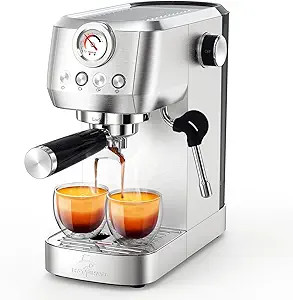 MAttinata Espresso Machine 20 Bar, Espresso Coffee Maker with Professional Milk Frother Steam Wan... | Amazon (US)
