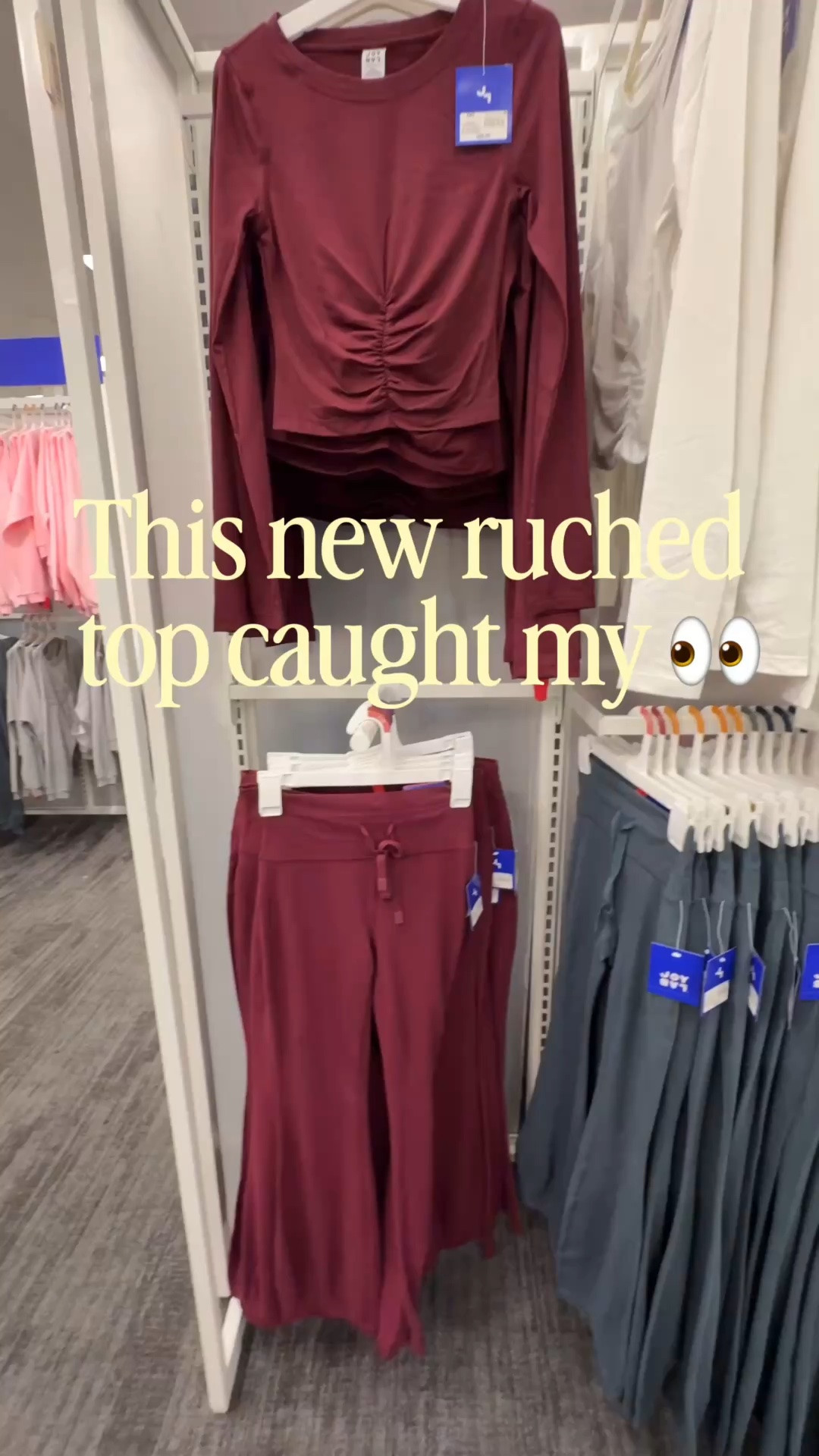 New ruched activewear top and matching bottoms.

#LTKSeasonal #LTKActive