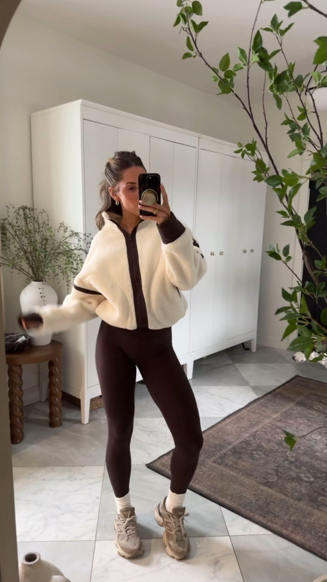 Absolute fav atm! Wearing size small zip up, xs long sleeve, xs leggings & my true size in the sneaks! #amazon #target #comfy #outfit 

#LTKootd #LTKmomlife #LTKdayinmylife