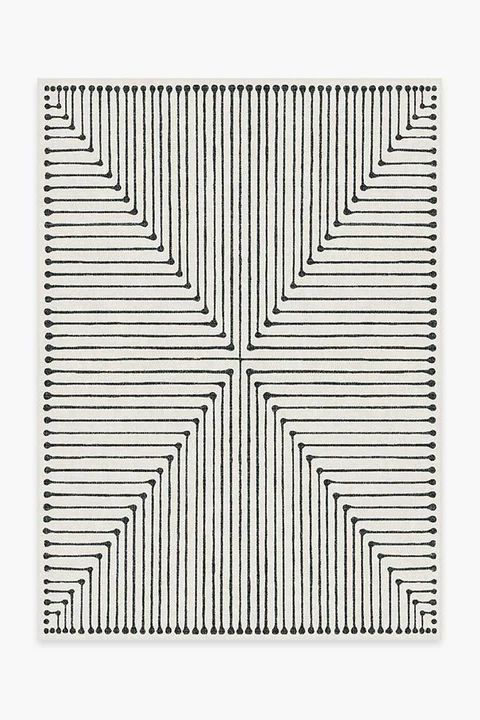 Jonathan Adler Inkdrop Black & Ivory Rug | Ruggable