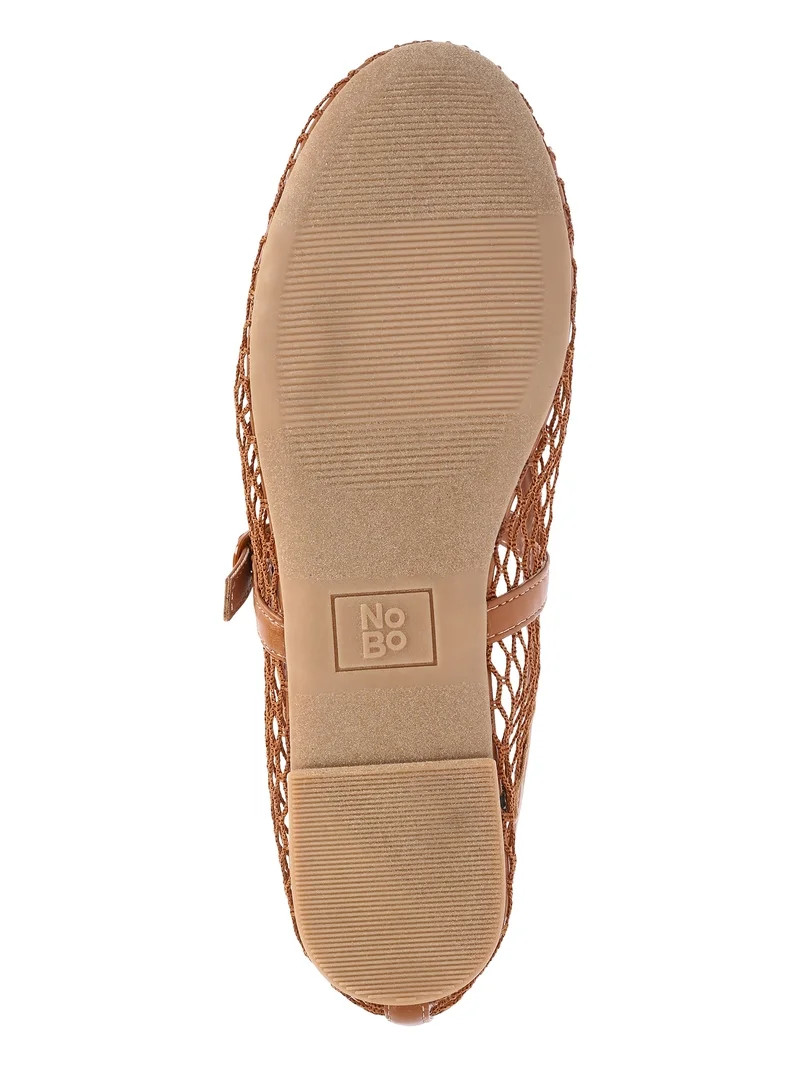 No Boundaries Women’s Mesh Mary Jane Flats | Walmart (US)