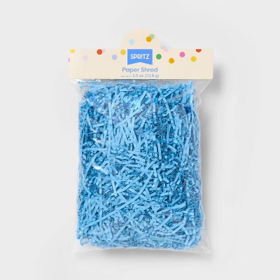 1.5oz Paper Shred Filler Blue - Spritz™ | Target