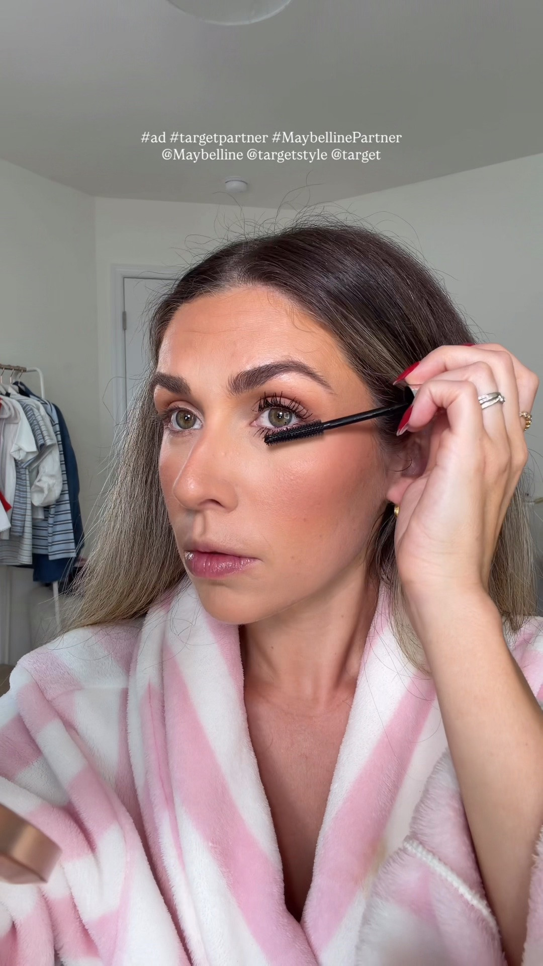 #ad #MaybellinePartner ✨🤍 POV: Your husband asks if you can be ready in 10? Past me would have been stressing, but current me is like we got this! I have a line up of quick & easy @maybelline favorites that always look flawless, are long lasting and can get me out the door! Everything is available at @target and in my LTK! #targetpartner #target @shop.ltk #liketkit