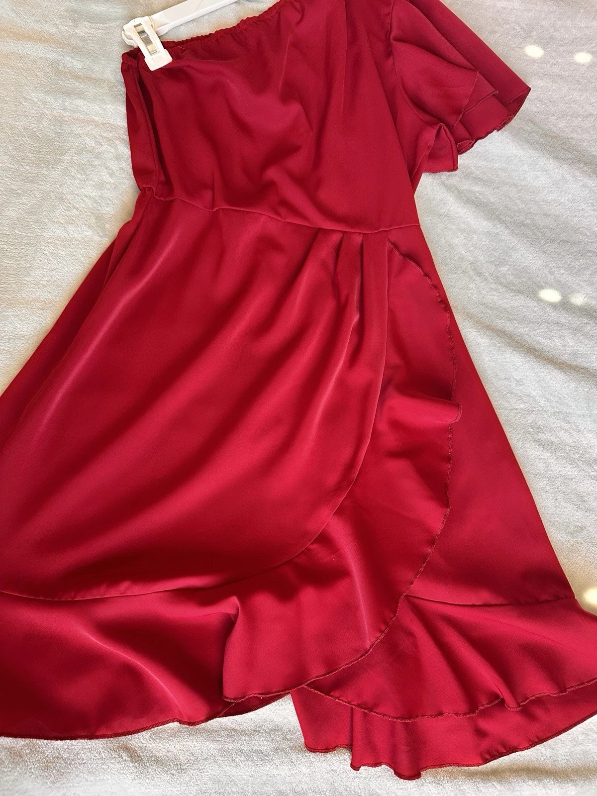 Red Cocktail Women Dress One Side Shoulder No Sleeve Evening Party Mini Dress | eBay | eBay US