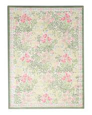 Indoor Outdoor Washable Rose Boughs Floral Area Rug | TJ Maxx