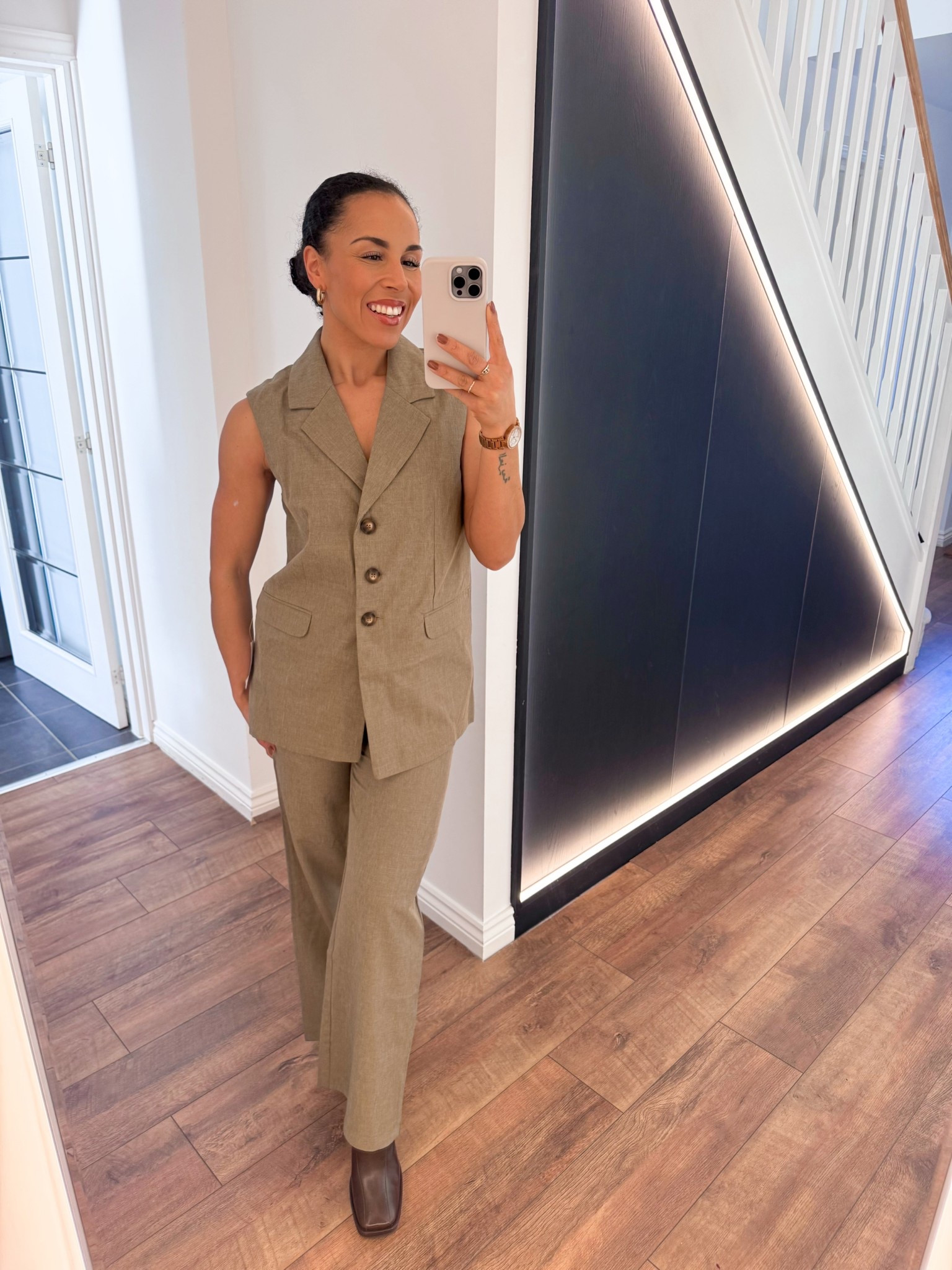 Love this co-ord! Great spring / summer work outfit that you can also use the clothes separately! 

I’m wearing size 6 top and 8 bottoms - defo more oversized. 

#workwear #workoutfit #coord #spring 

#LTKuk #LTKeurope #LTKworkwear