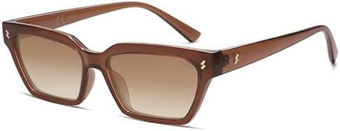 SOJOS Trendy Polarized Sunglasses Womens Men Retro Vintage 90s Cute Cat Eye Narrow Sun Glasses SJ... | Amazon (US)