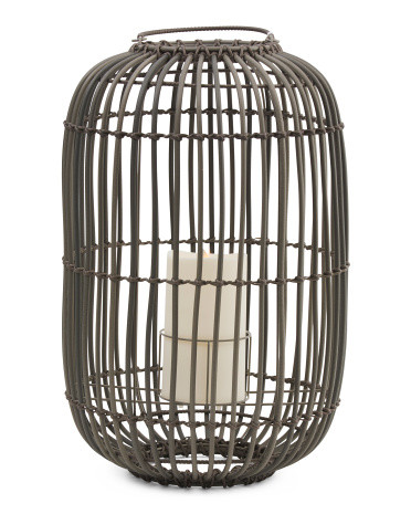 Led Outdoor Melted Smooth Matte Moving Flame With Hanging Lantern | TJ Maxx