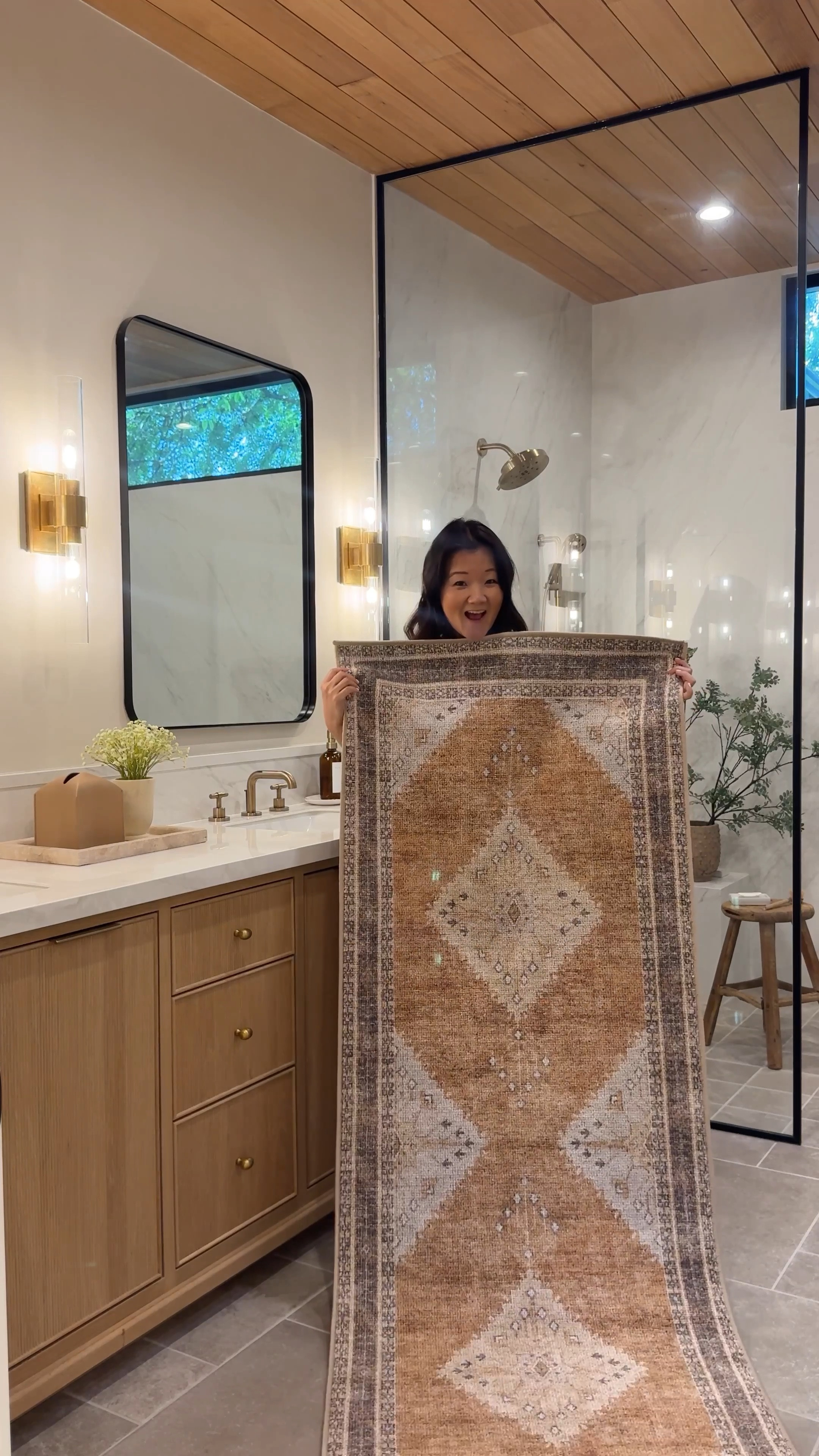 The prettiest washable rug from Wayfair! Comes with an anti-slip backing so you don’t even need a rug pad! Adds so much warmth to our bathroom - love it! 

#WayfairPartner @shop.Itk, #liketkit #wayfair

#LTKHome #LTKFindsUnder100 #LTKSaleAlert