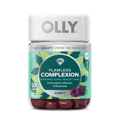 OLLY Flawless Complexion Chewable Gummies - Berry Fresh - 50ct | Target