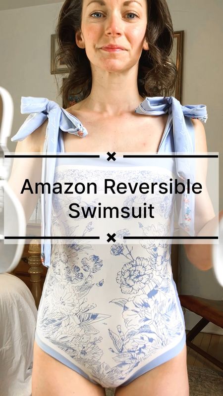 Petite friendly reversible swimsuit from Amazon!
Wearing size XS swimsuit. 
Size S Amazon pants, lined. 
Size 6 Jack Rogers sandals. 
Petite outfit. Classic outfit. Summer outfit. Swimsuit  

#LTKTravel #LTKVideo #LTKSwim