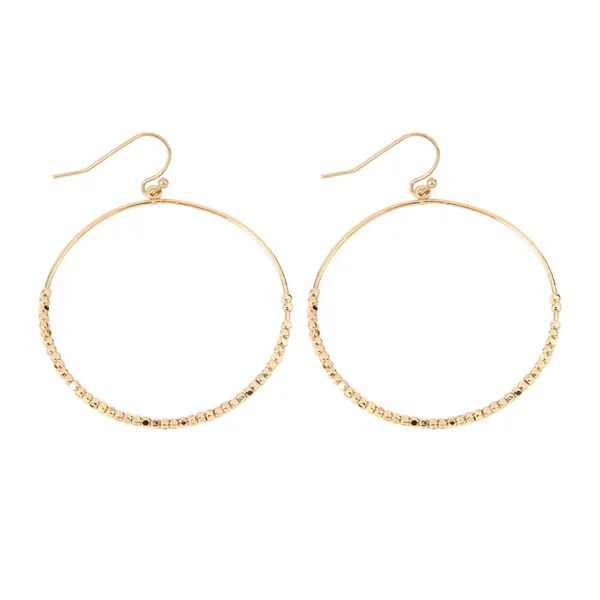 Riah Fashion Simple Lightweight Geometric Statement Hoop Earrings | Walmart (US)