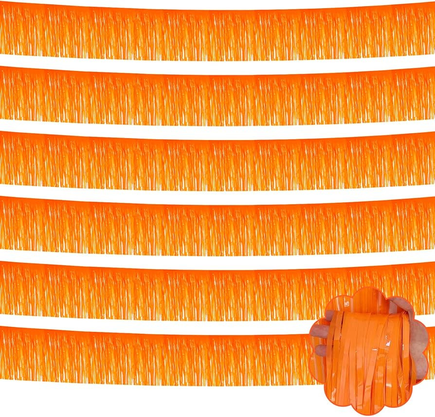 6 Pack 10 Feet Foil Fringe Garland Metallic Tinsel Streamers Banner Wall Hanging Backdrop Banner ... | Amazon (US)