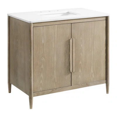 Elinor 36" Quartz Top Single Sink Vanity | Wayfair North America