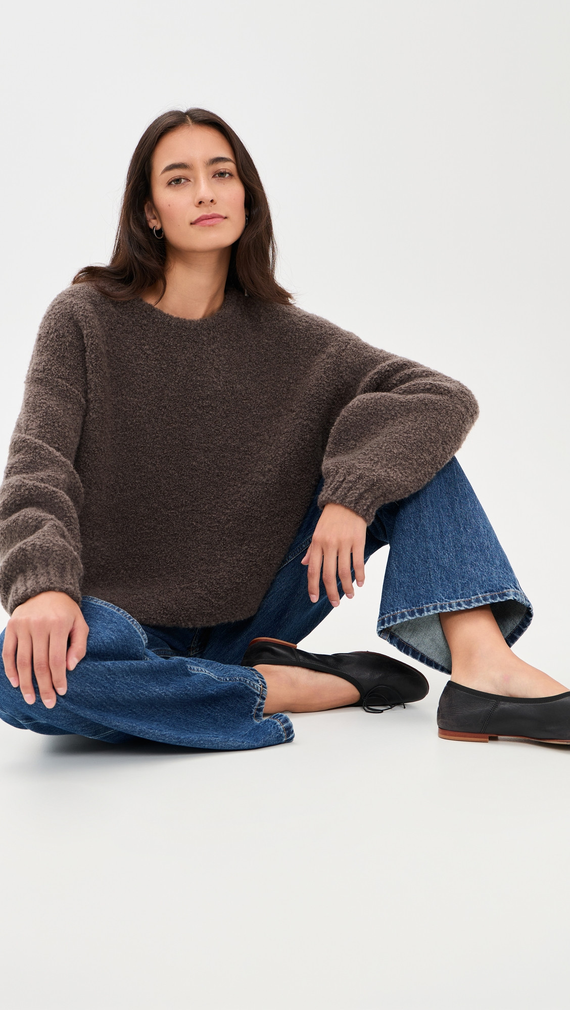 American Vintage Round Neck Long Sleeves Sweater Branche Chine M | Shopbop