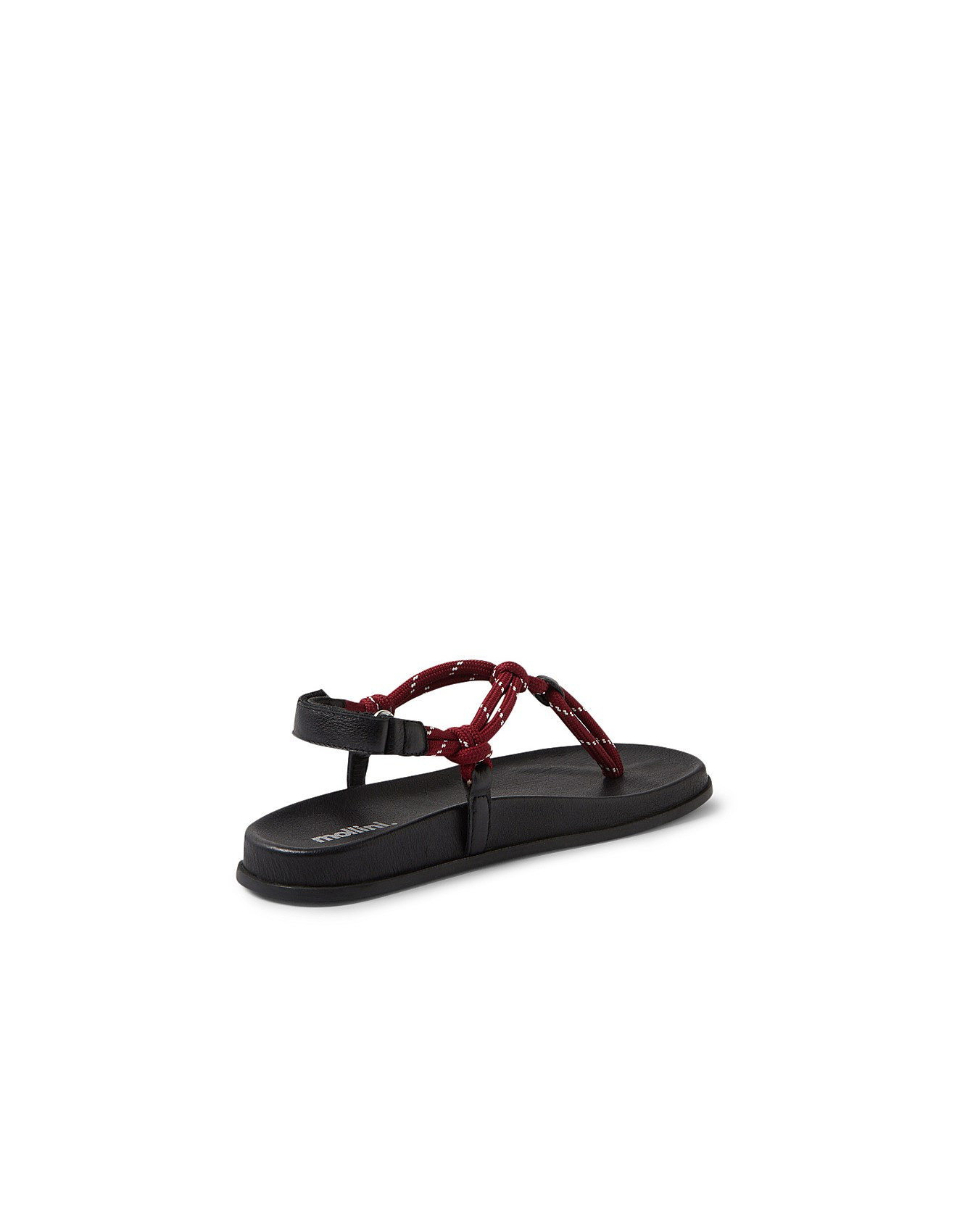 HERVY MO BURGUNDY BLACK ROPE LEATHER | David Jones (Australia & New Zealand)