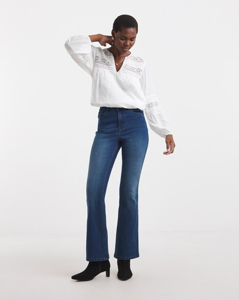 Mid Blue Superstretch Bootcut Jeans | JD Williams (UK)