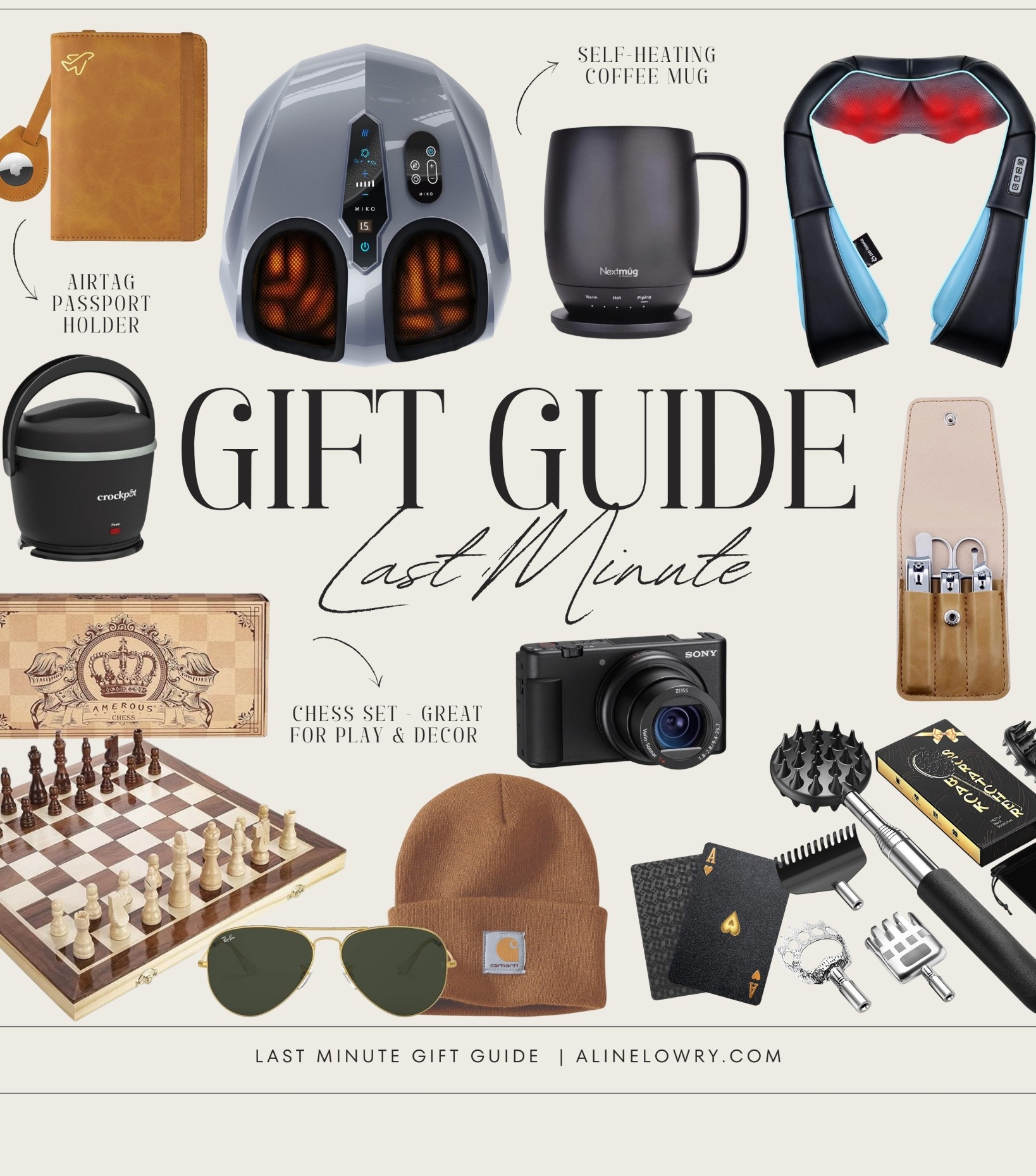 Gift guide last minute for him 
Gifts for him 
Fast delivery 

#LTKGiftGuide #LTKHoliday #LTKMens