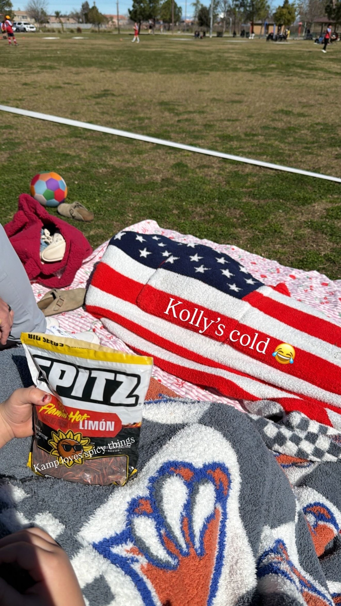 Kolly’s cold 😂 Kamp loves spicy things