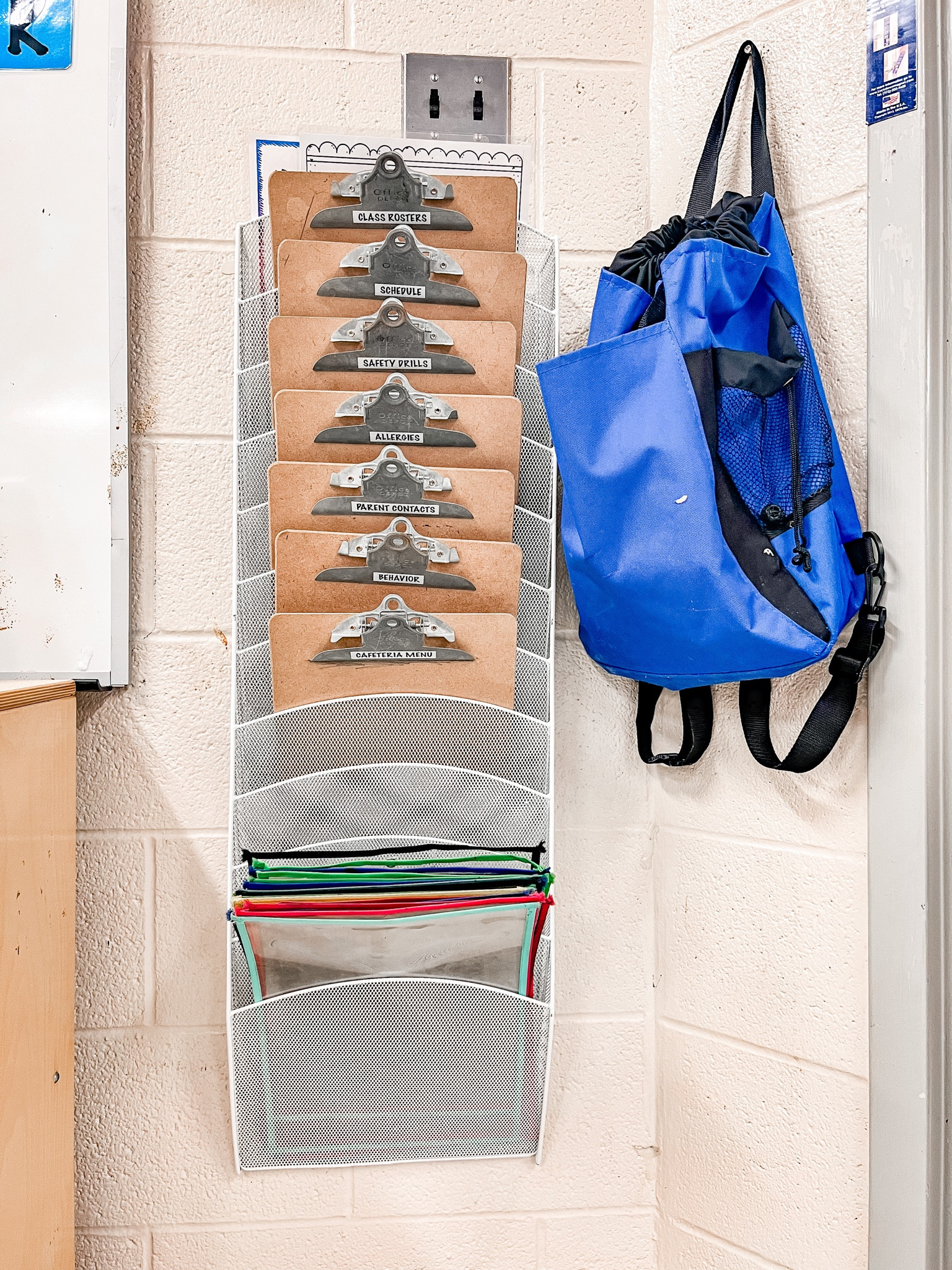 Information Station ready for the first day of school! 📋🎒 This magazine holder provides a great hub for grab and go clipboards. Everything from class rosters and schedule copies to emergency and allergy info on students, you can’t go wrong with this station in your classroom.

#LTKkids #LTKBacktoSchool #LTKfamily