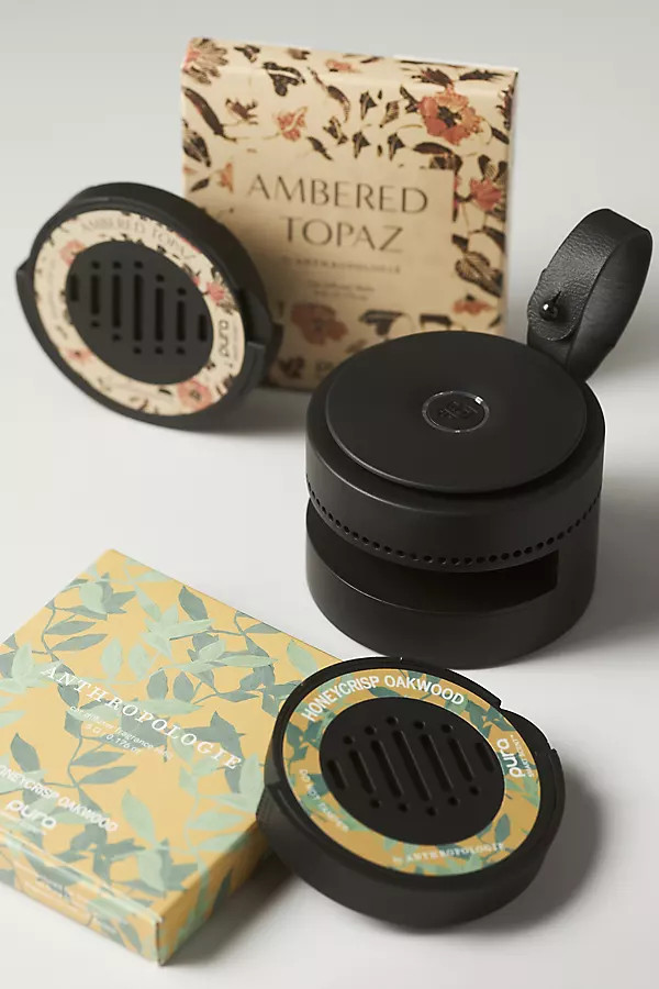 Pura Honeycrisp Oakwood & Ambered Topaz Car Kit | Anthropologie (US)