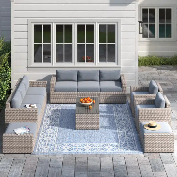 Ailie 8 - Person Outdoor Seating Group with Cushions | Wayfair North America