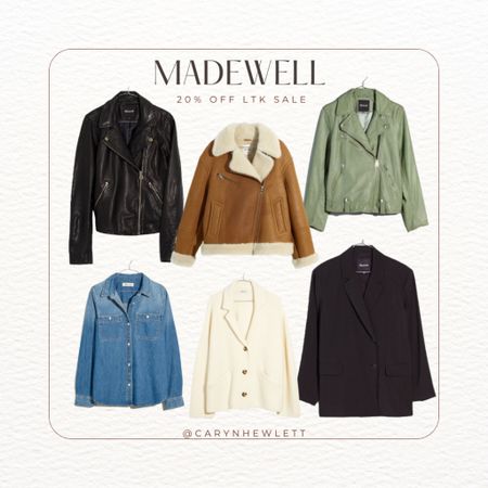 Madewell is 20% off for the LTK Sale! Click on the product image below to snag your code! 🤎 #madewell #classicstyle #jackets 

#LTKsalealert #LTKSale #LTKstyletip