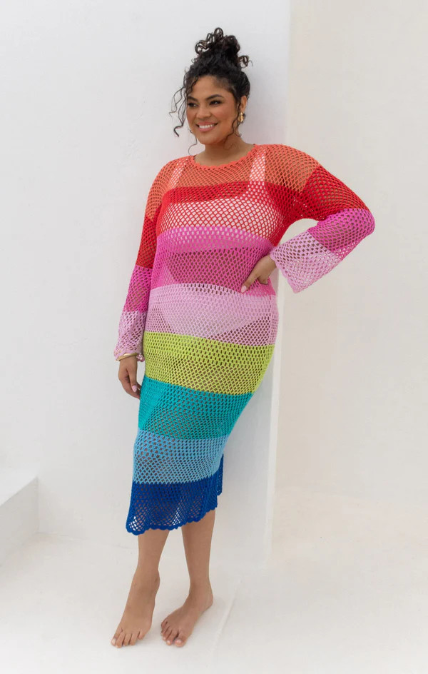 Paula Midi Coverup ~ Stripe Crochet | Show Me Your Mumu