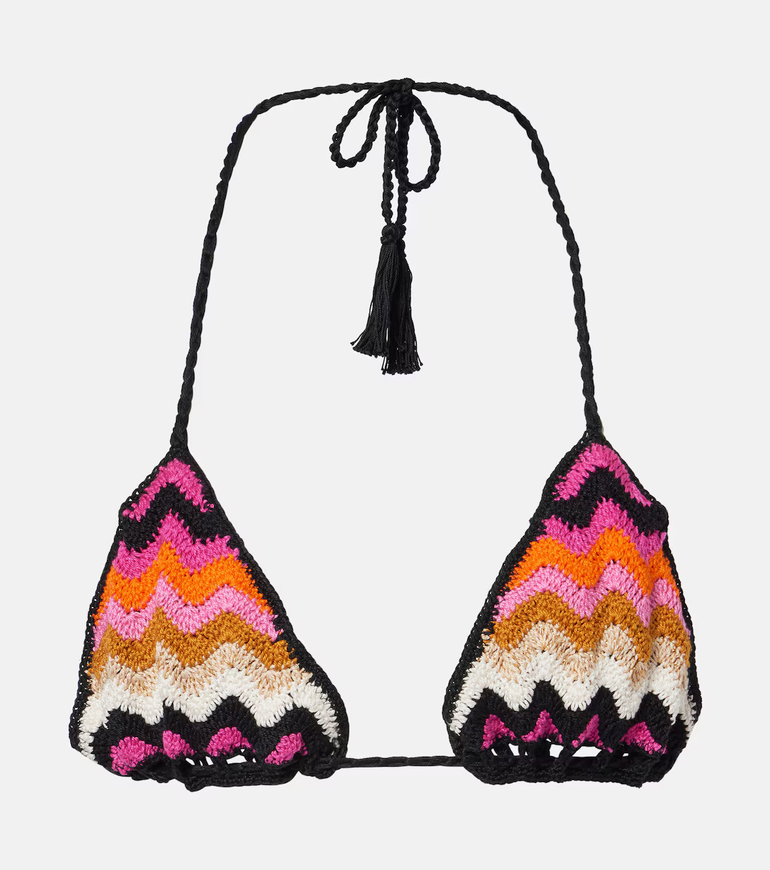 Striped cotton bikini top | Mytheresa (US/CA)