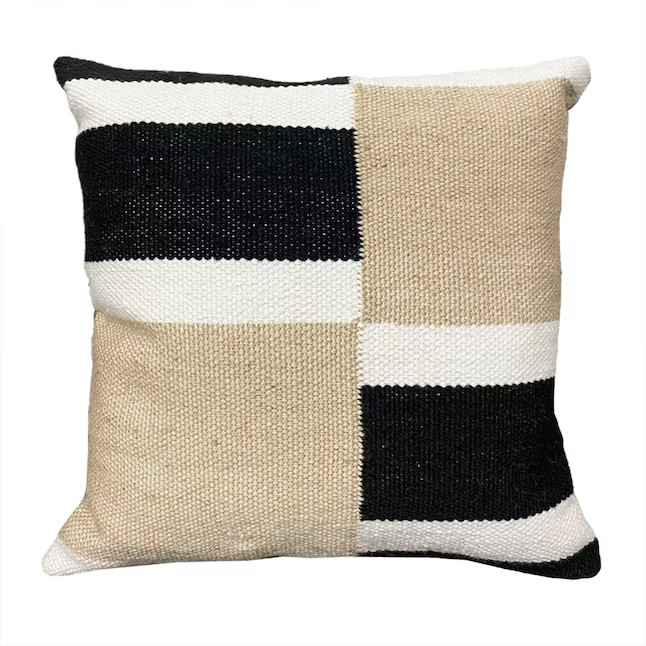 allen + roth Geometric Multi Square Summer Throw Pillow | Lowe's