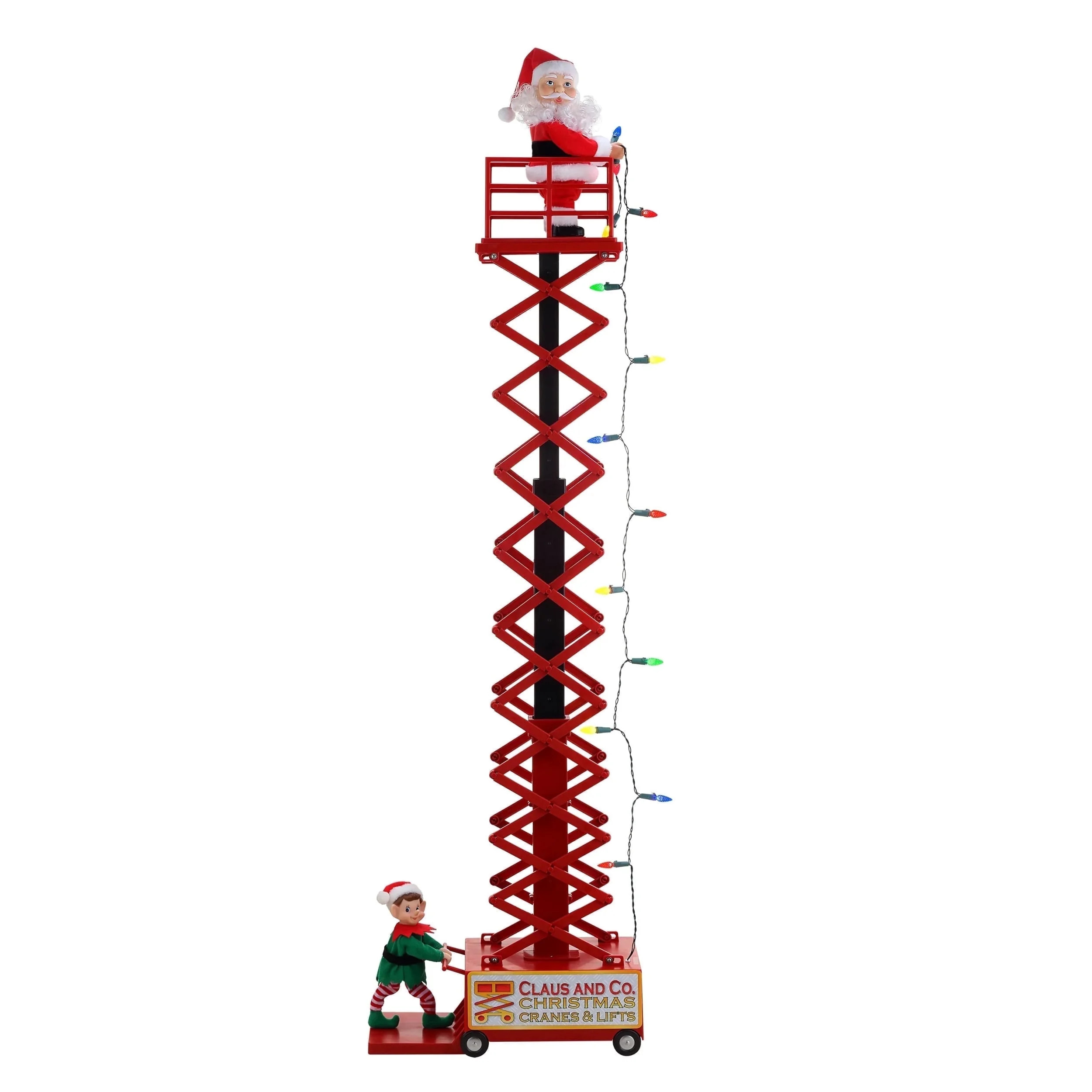Mr. Christmas 50" Animated Musical Santa's Lift - White | Walmart (US)