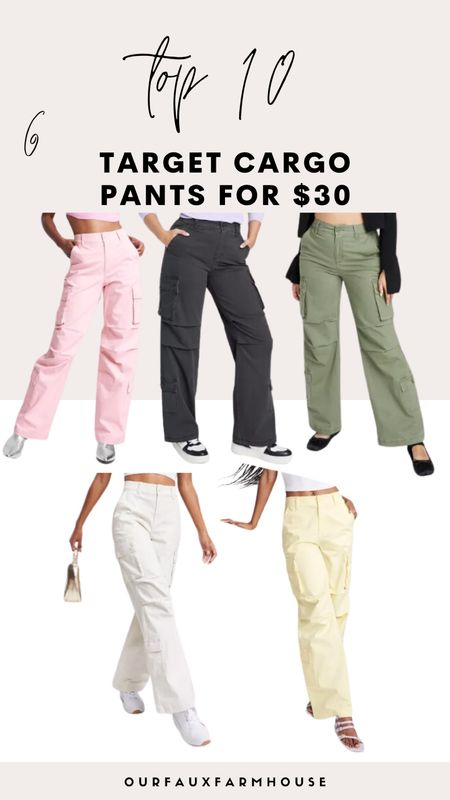 Loving these high rise cargo pants from Target! And just $30! 