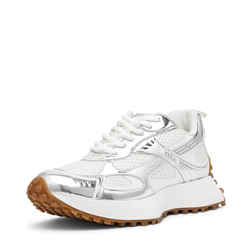 Steve Madden Women's Cyclone, Silver, 5.5 | Amazon (US)