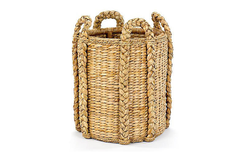 Sweater-Weave Kindling Basket, 20" | One Kings Lane